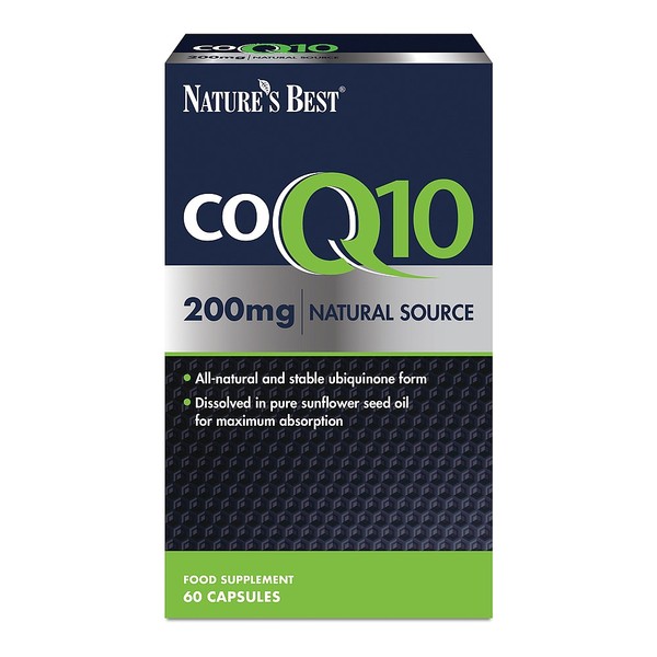 Natures Best CoQ10 200mg, Our Strongest CoQ10, 120 CAPSULES IN 2 CARTONS