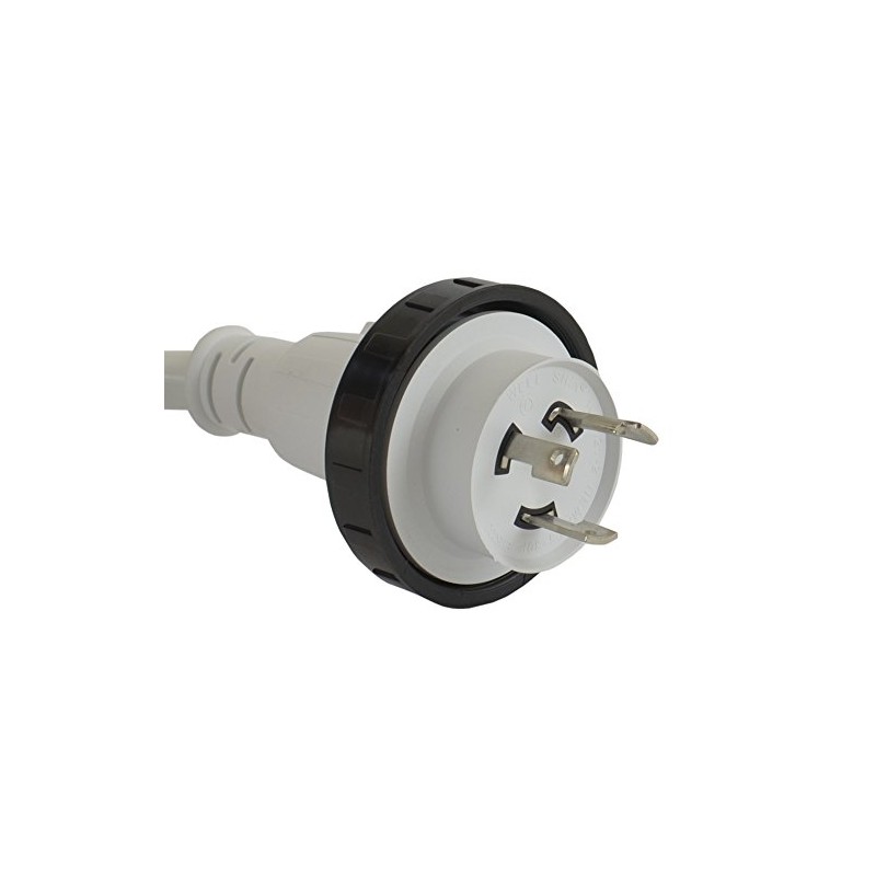 Conntek 17101-012RE 30Amp NEMA L5-30p to NEMA L5-30R Marine Shore
