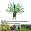 Metal Peacock Statue Realistic Easy DIY Assembly Beautiful Peacock Statue