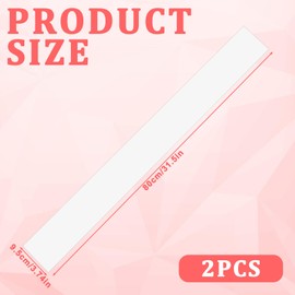 2Pcs Blank White Sash, Plain Satin Sash Decorative Pageants Sashes for Graduation Wedding Bridal Shower Birthday Party DIY Supplies