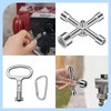VZU 7/10/12/13/18 mm Triangle Key, 4 Way, 5 Size Triangular