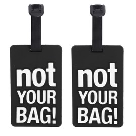 Funny Luggage Tag - Set of 2 (Not Your Bag Black 2)