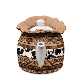 Buxolandt Tribal Tea Cosy for Teapots | Heat-Resistant Insulator for 2-4 Cup Teapots,Washable Polyester Canvas & Cotton Lining for Garden Parties & British Afternoon Tea