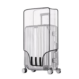 Clear Suitcase Cover - 20 22 24 26 28 30 Inch Suitcase Covers - PVC Waterproof Luggage Cover - Top and Side Handle Gap Suitcase Protector (28 Inch)