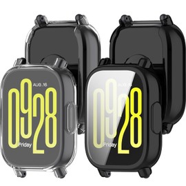 [2 Pack] For Redmi Watch 5 Lite Compatible Case, HNWEIWEI, Integrated TPU Rubber Protective Case, Reducing Reflection, Fingerprint Reduction, Made in Japan, Full Protection, Fingerprint Resistant,
