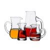 Mozacona 2pcs Glass Creamer Pitcher Sauce Serving Pitcher Milk Creamer