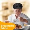 BEPSYOM 2 Pieces Elastic Chefs Hat Unisex Kitchen Chef Hat
