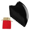 Gua Sha Stone, Jade Gua Sha Board with Storage Bag,