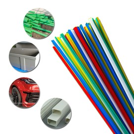 SOMHOOM Colorful Plastic Welding Rods - 9.84 Inch, 100 Pcs PP/PVC Wire Set for Car Bumper Repair, Plastic Sink and Pipeline Reinforcement, 20 Pcs per Type -welding sticks-plastic repair sticks
