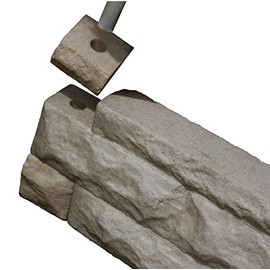 Garden Wizard Stone Landscape Border Wall Finish Kit - Sandstone