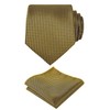 Alizeal Mens Solid Color Tie and Hanky Unique Classic for