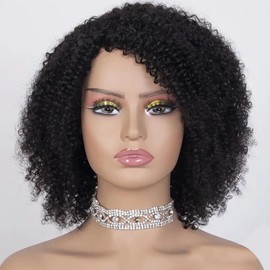 20 Inch Wig Women Natural Brazilian Afro Curly for Women Brazilian Curly Afro Women Real Hair Wig for Black Women
