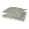 Appletree Pair of Oxford Pillowcases, 100% Cotton Silver, 76 x