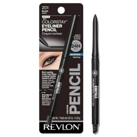 Revlon ColorStay Pencil Eyeliner with Sharpener Waterproof Ultra-fine tip black