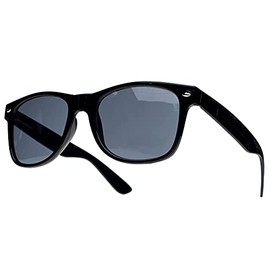 4sold (TM) New (Unisex Mens Ladies) Tortoise Shell Wayfarer Sunglesses Shades UV400 Lense (black)