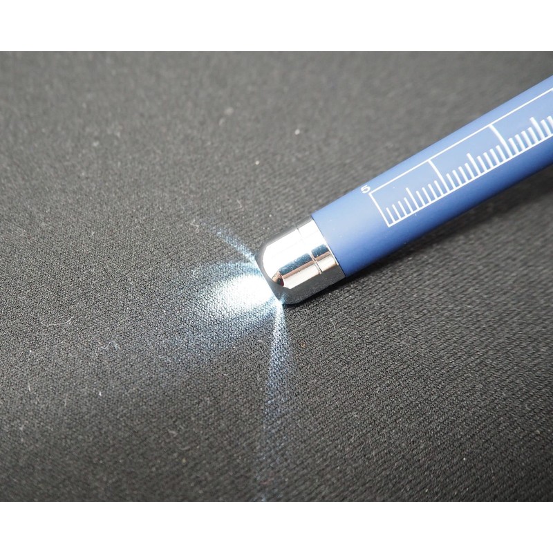 Umed Boeki SM-311BD Lightweight White LED Penlight Rubberized Retractable Switch
