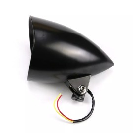 Unbranded/Generic 6" Black Bullet Headlight For Sportster Dyna Softail Bobber Chopper XL1200 883