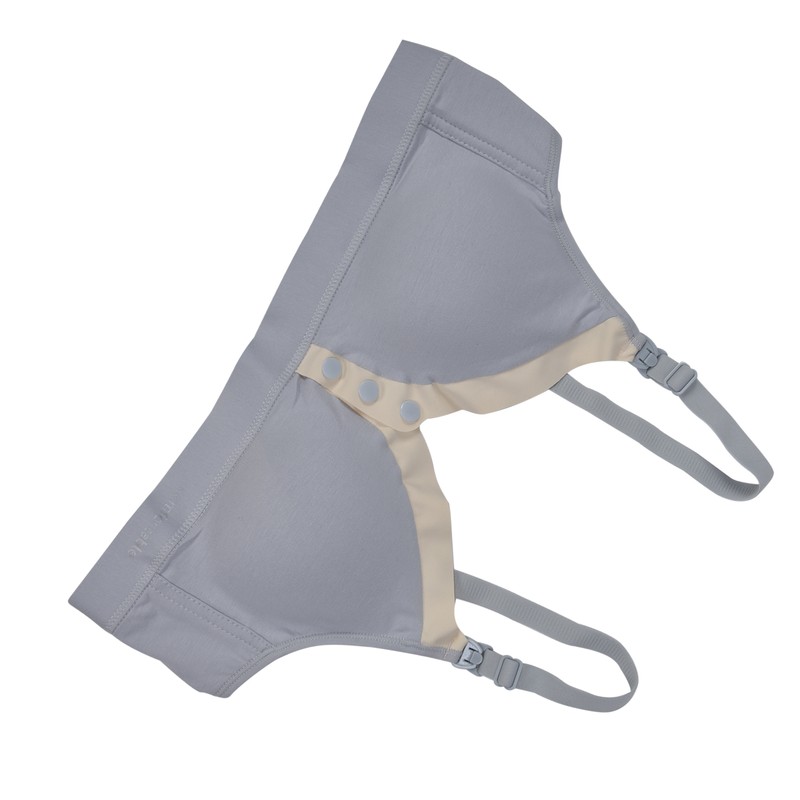 Wireless Nursing Bra V Shape Breastfeeding Breathable Maternity Bra with