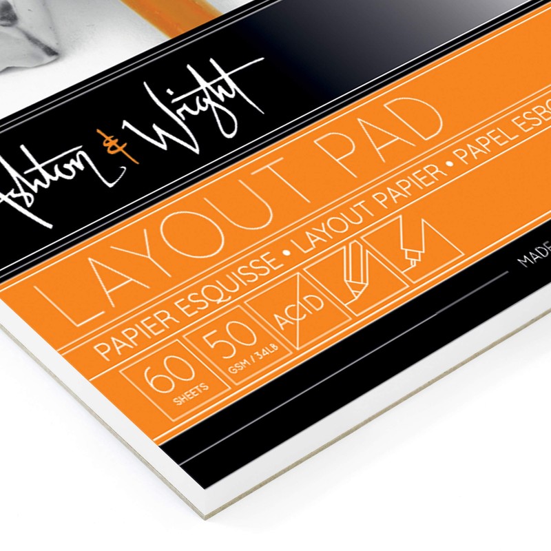 Ashton and Wright - Semi Transparent Layout Pad - 50gsm
