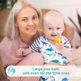 Ulanik Rainbow Balls in Cups Toddler Montessori Toys for 1 Year Old + Baby Preschool Matching Wooden Games for Learning Colour Sorting and Counting — 7 balls