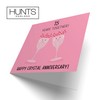 Hunts England - 15th Wedding Anniversary Card - Crystal Anniversary