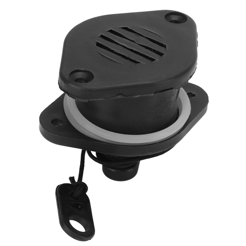 PVC Inflatable Boats Drainage Valve Corrosion Resistant Black Boat Replaceable