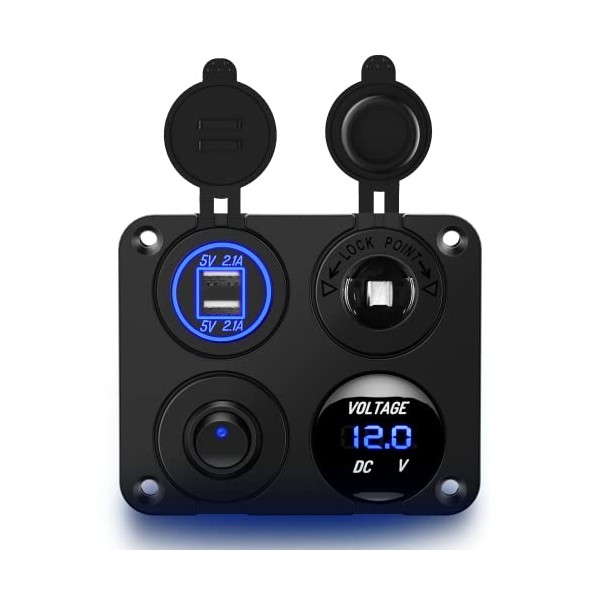 Nilight Nilight 4 in 1 ON OFF Charger Socket Panel
