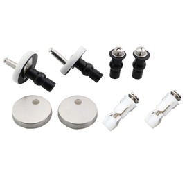 KKUANG 40x14mm Toilet Cover Fixing Toilet Cover Hardware Replacement Part Kit Toilet Cover Screw Set Black Toilet Cover Fixing Screw Suitable for Toilet Cover Repair