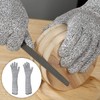RUFCRIL Cut Resistant Gloves with Long Sleeves Food Grade, LEVEL