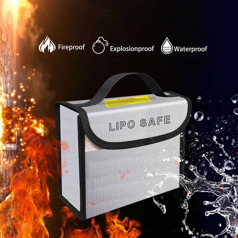 IANDAIROK 2PCS 185 * 75 * 150mm Lipo Battery Safe