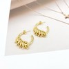 Surrounded Forest Gold Hoop Earrings Gold Knot Earrings for Women,Hypoallergenic