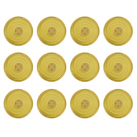 12pcs Arcade Button Cover Replace Mechanical Push Button Cover for Kailh for Cherry for TTC for Akko for Glorious Switches Yellow