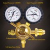 JZWELD Nitrogen Regulator, Nitrogen Gauge HVAC with 60" Hose, 0-800