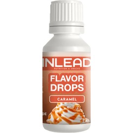 INLEAD - Flavor Drops | Sugar Free & Calorie Free | Aroma Drops for Food & Drink | Versatile | Top Taste | Vegan - 30 ml (Caramel - Caramel)