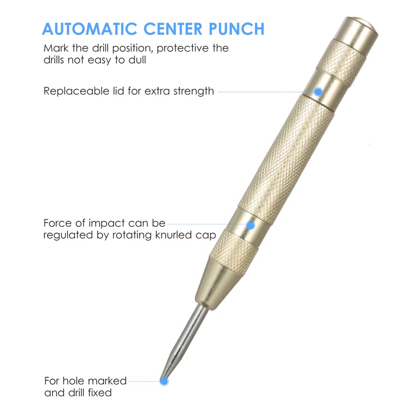 50 Sizes HSS Step Drill Bit Set with Automatic Center