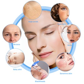 Emperoch 10 Pcs Facial Sponges, 10.5x8.5x1 cm Large Natural Cellulose Sponge Pads, 5 Colors Compressed Facial Sponges Reusable Makeup Remover Pads for Face Cleansing Exfoliating Makeup Removal