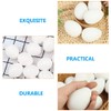 Kisangel Chicken Coop Eggs: 30Pcs White Fake Eggs, DIY Crafts,