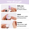 100 Mini Sample Jars with Lids - 3 Gram Capacity,