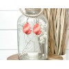 Twisted R Design Peach Agate Wood Dangle Teardrop Print Earrings