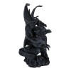 Gothic Faux Stone Ancient Legendary Five Headed Dragon Hydra Roaring
