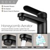 SOKA Brass Bathroom Faucet Matte Black with Pop-up Sink Drain