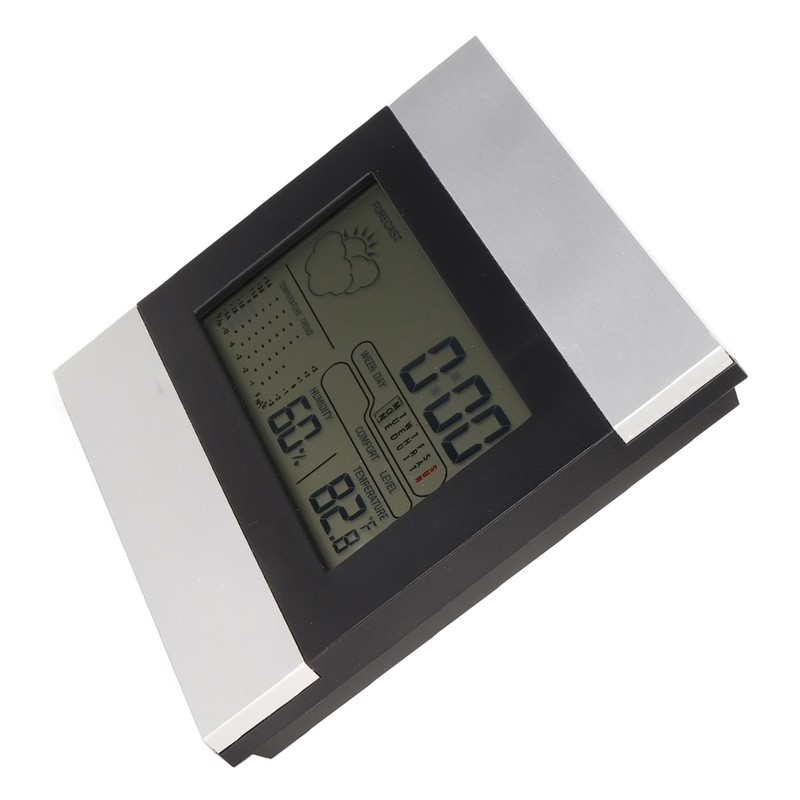 Digital Weather Clock Temperature and Humidity Display Aluminum Shell Digital
