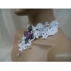 Ivory Lace Necklace Choker Collar Victorian Steampunk Nice Good Witch