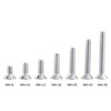 Kadimendium M4 Star Flat Head Screws Stainless Steel Countersunk Machine