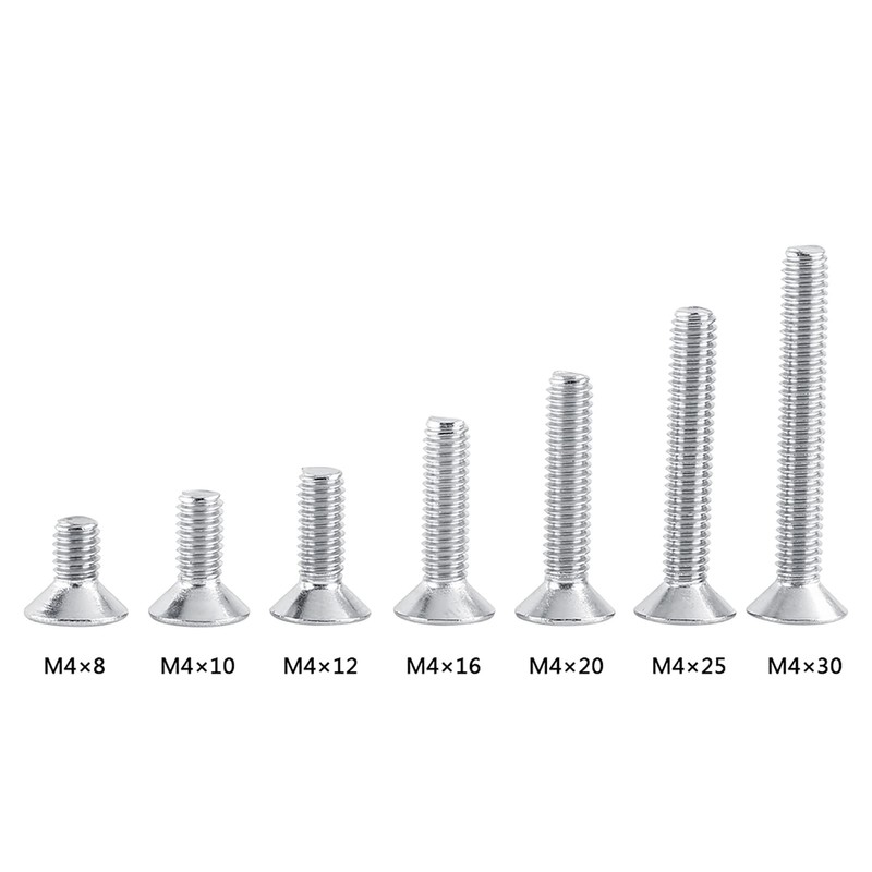 Kadimendium M4 Star Flat Head Screws Stainless Steel Countersunk Machine