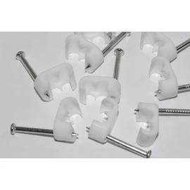UKFIX 100 x White Twin Satellite Shotgun Cable Clips, Sky Plus, Sky HD, CB63R, WF65