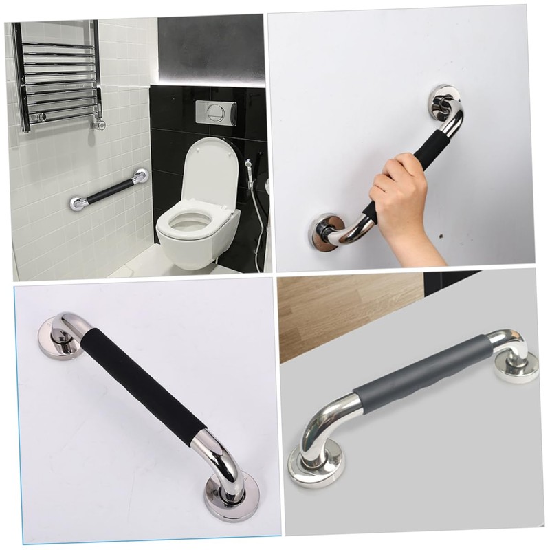 GLEAVI 2pcs Grab Bar Non- Shower Handle for Bathroom Safety
