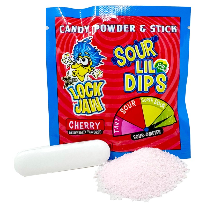 Lockjaw Sour Lil Dips Dip Candy Bulk Dipping Sticks with