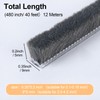 Self-Adhesive 40Ft Brush Weather Stripping for Sliding Windows and Door