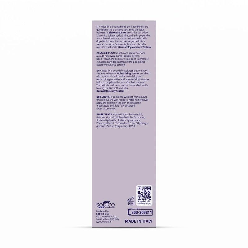 Waysilk Moisturising Serum, Moisturising Gel with Hyaluronic Acid, Moisturises the